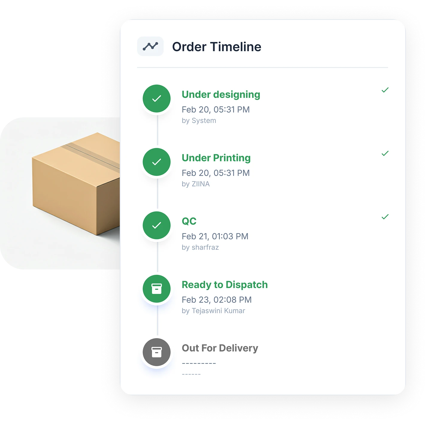 Delivery tracking